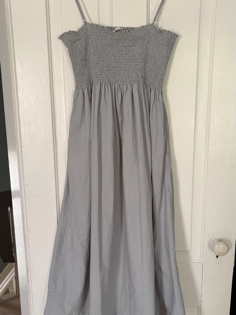Dusty blue Hampton dress from Neuflora.